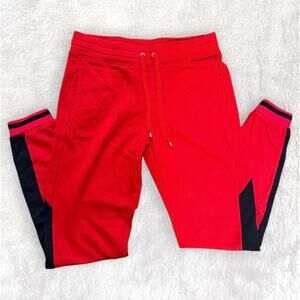 Ralph Lauren Red Jogger Sweatpants | Red & Black | Size S